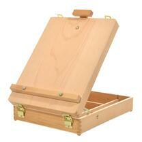 Без бренда «Коробка 6 шт.: Мольберт Две картинки этюдный ящик, настольный, хлопушка 55 см» в Калининграде