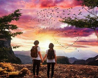 Без бренда «Влюбленные встречают закат на горе» в Калининграде