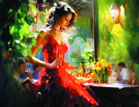 Без бренда «Милая девушка с бокалом шампанского» в Калининграде