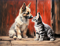 Без бренда «Знакомство котенка и щенка» в Калининграде