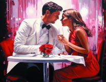 Без бренда «Пара на свидании в ресторане» в Калининграде