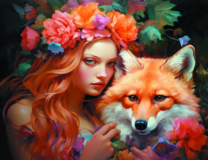 Без бренда «Рыжая девушка и рыжая лисица» в Калининграде