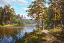 Без бренда «Хвойный лес и река» в Калининграде в интернет-магазине  Без бренда «Хвойный лес и река» в Калининграде