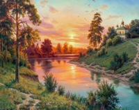 Без бренда «Вид на реку на закате» в Калининграде в интернет-магазине  Без бренда «Вид на реку на закате» в Калининграде